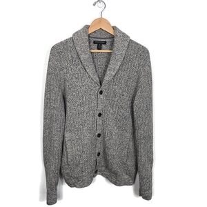 Banana Republic Supima Cotton Shawl Collar Heavy Weight Cardigan Sweater Medium
